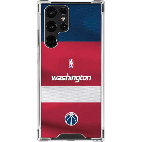 NBA Washington Wizards Jersey Galaxy S24 Ultra Clear Case